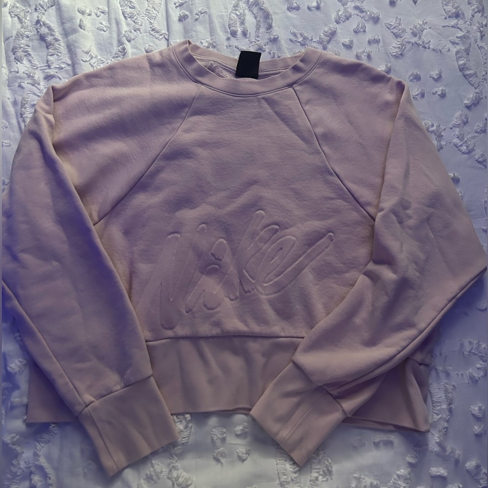 pink nike crewneck